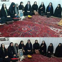 به مناسبت هفته دفاع مقدس دانشجویان دانشکده علوم پزشکی مراغه با خانواده شهدا دیدار کردند