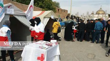 پایش سلامت عزاداران اربعین حسینی توسط دانشجویان جهادگر دانشکده علوم پزشکی مراغه