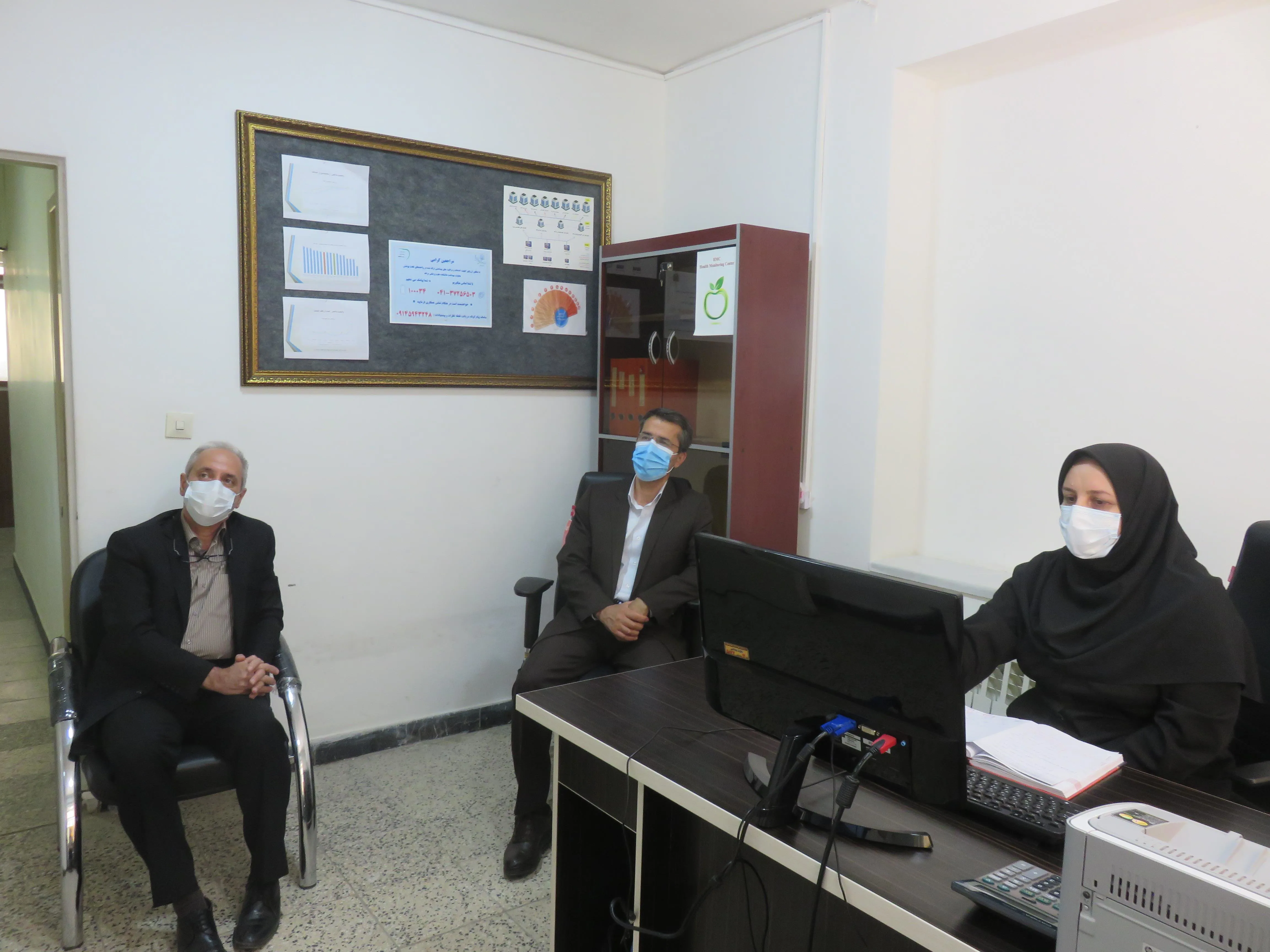 بازدید دکتر تنومند ، از مرکز HMC معاونت بهداشتی 