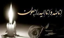 پیام تسلیت به علت درگذشت نابهنگام همکار عزیزمان 