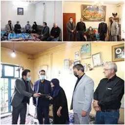 دیدار  معاون فرهنگی و دانشجویی دانشکده علوم پزشکی مراغه با خانواده شهدا 