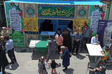برپایی ایستگاه صلواتی در بیمارستان شهید بهشتی مراغه