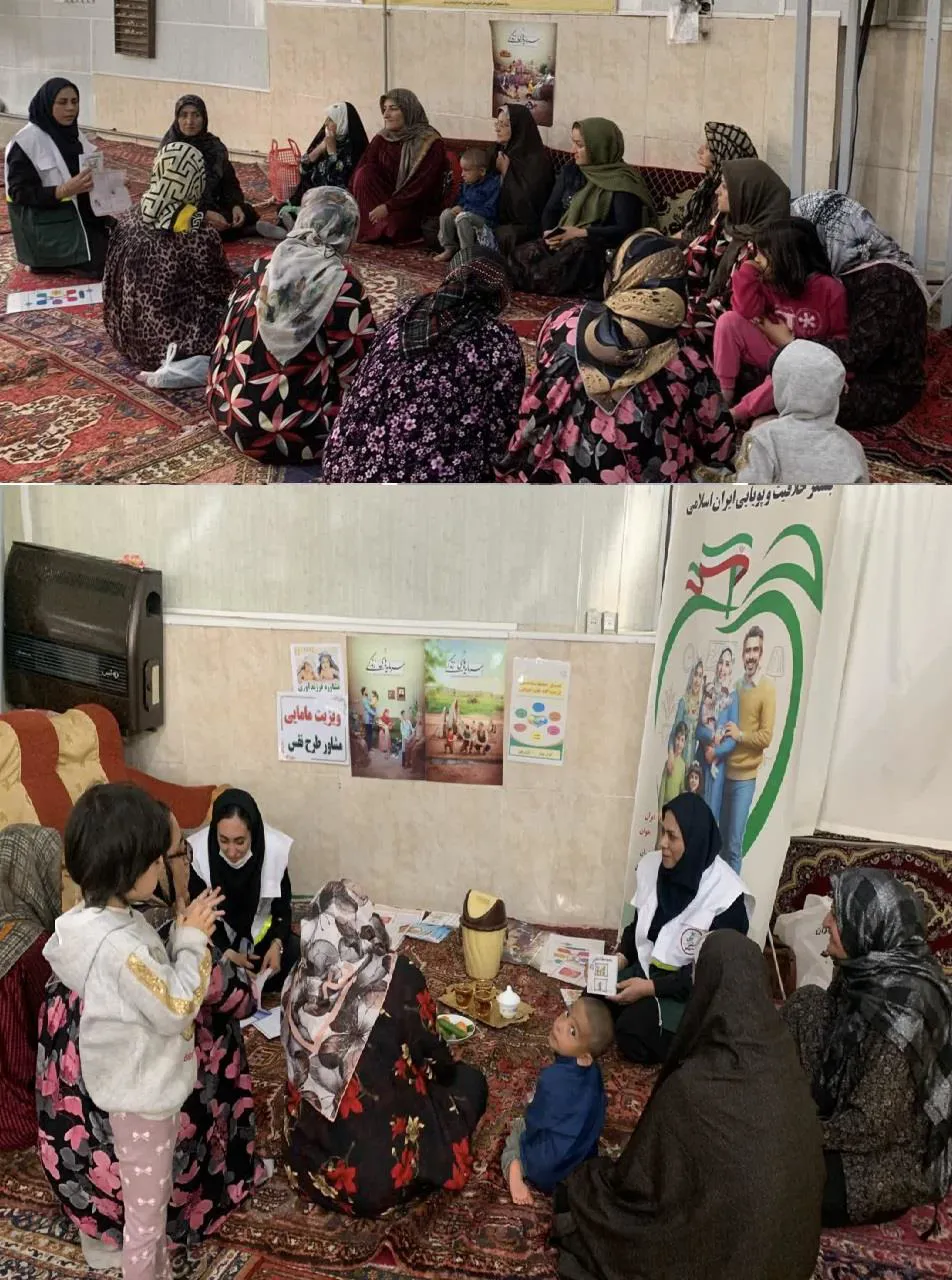 ارایه خدمات مشاوره انصراف از سقط و طب ایرانی در اردوی یک روزه به روستای قراتلو  
