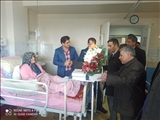 دیدار مدیران دانشکده علوم پزشکی مراغه با همسر شهید تیموری 